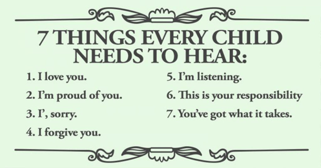 7 Things You Should Always Say To Your Child - Featured image