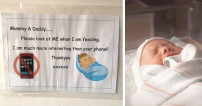 Image Of Hospital Sign Shaming New Parents Causes Debate Online. Which side are you on? - Featured image