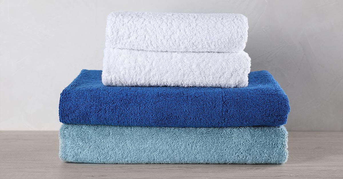 stacked folded towels