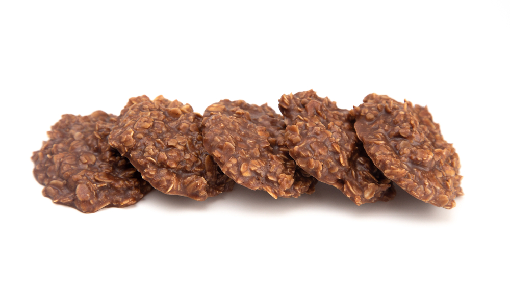No Bake Chocolate Peanut Butter and Oat Cookies