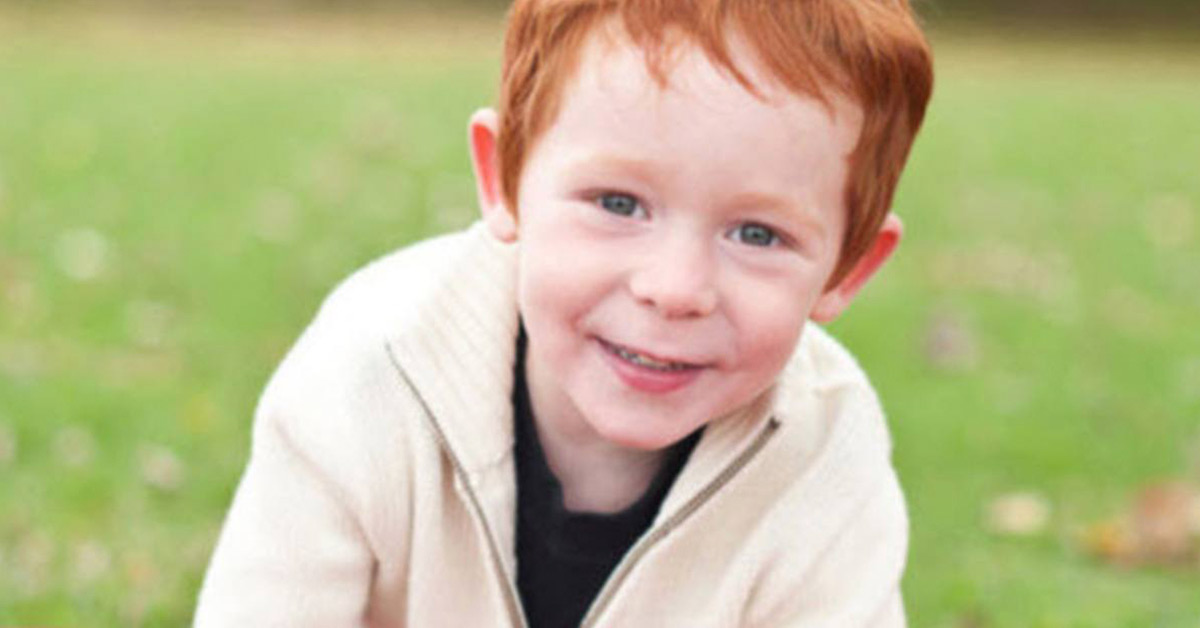 child with red hair