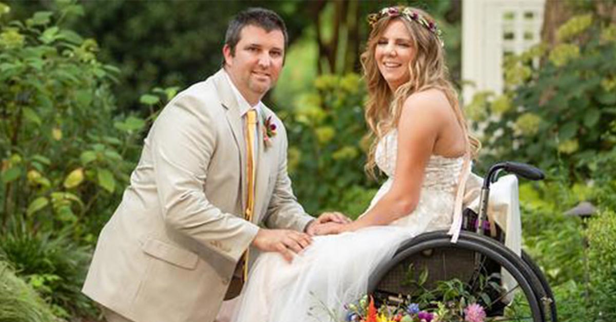 Paralyzed bride renews vows with husband Secret Life Of Mom