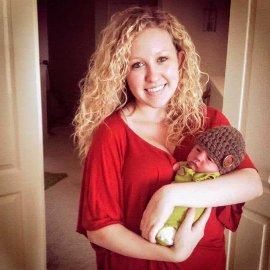Katie Whiddon with her son Camden