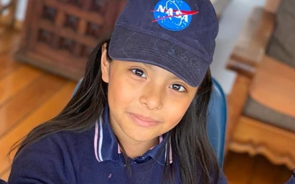 Adhara Pérez wearing NASA baseball cap