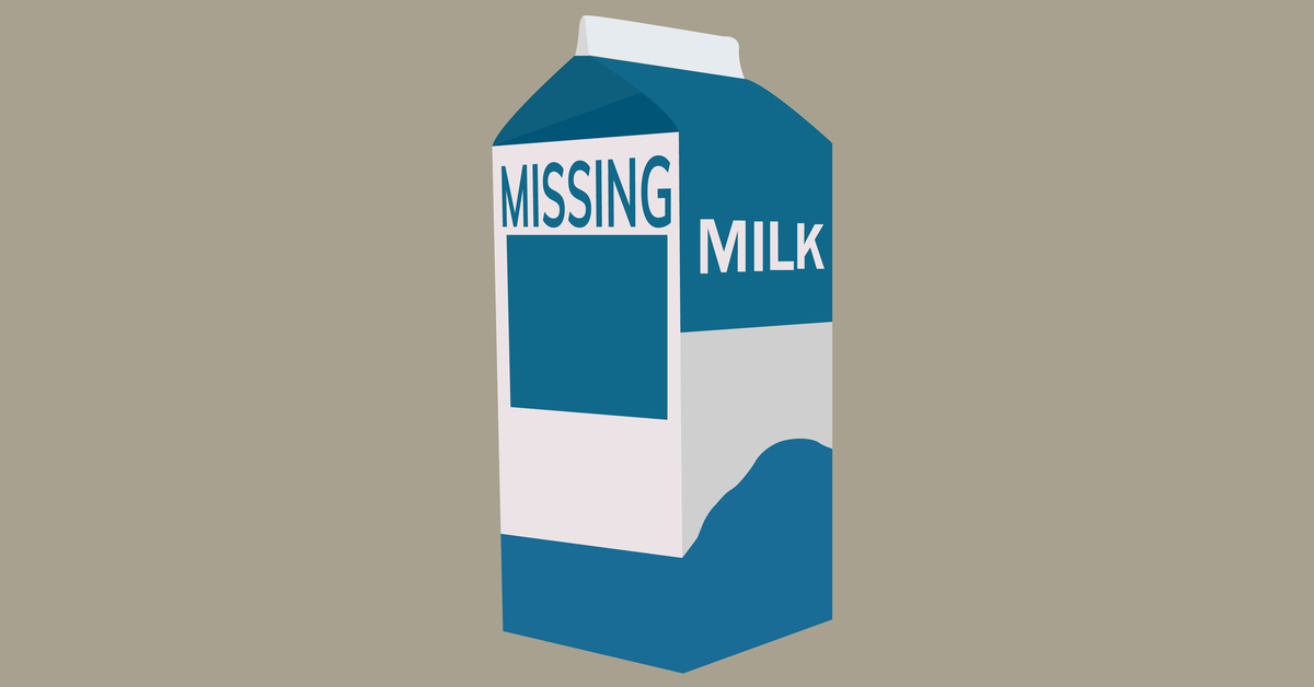 milk carton with a missing child on it, these were known as milk carton kids