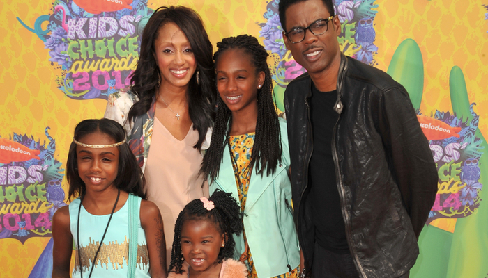 Chris Rock & family at Nickelodeon's 27th Annual Kids' Choice Awards at the Galen Centre, Los Angeles