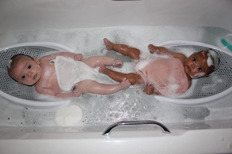Ayon and Azirah in the bath