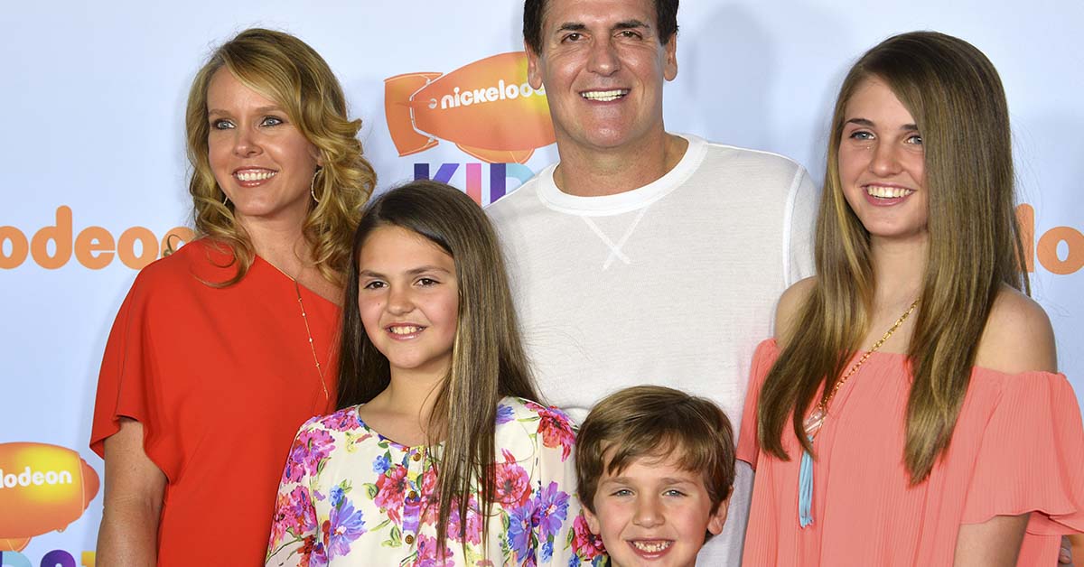 Mark Cuban with his family