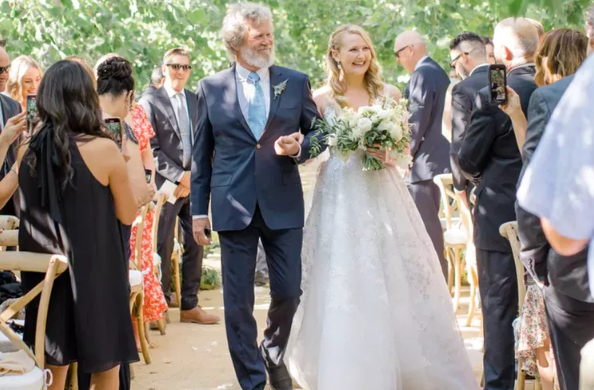 Jeff Bridges and daughter Hayley at her wedding