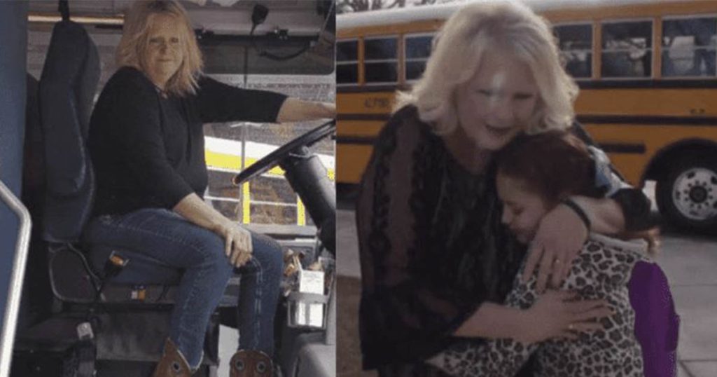 bus driver, embracing student