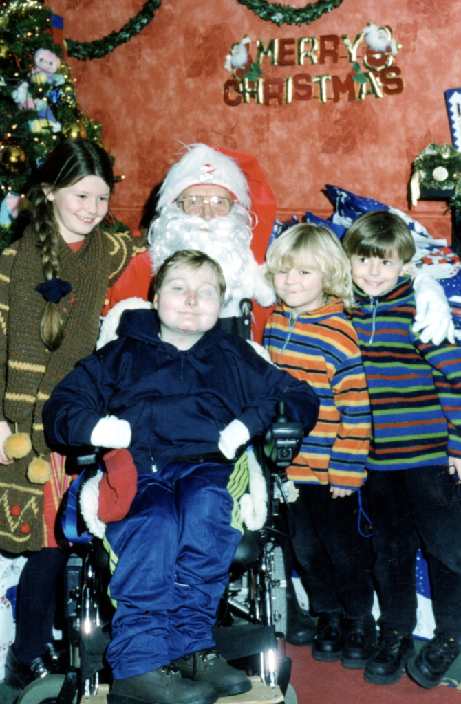 Aaron Fynes at christmas