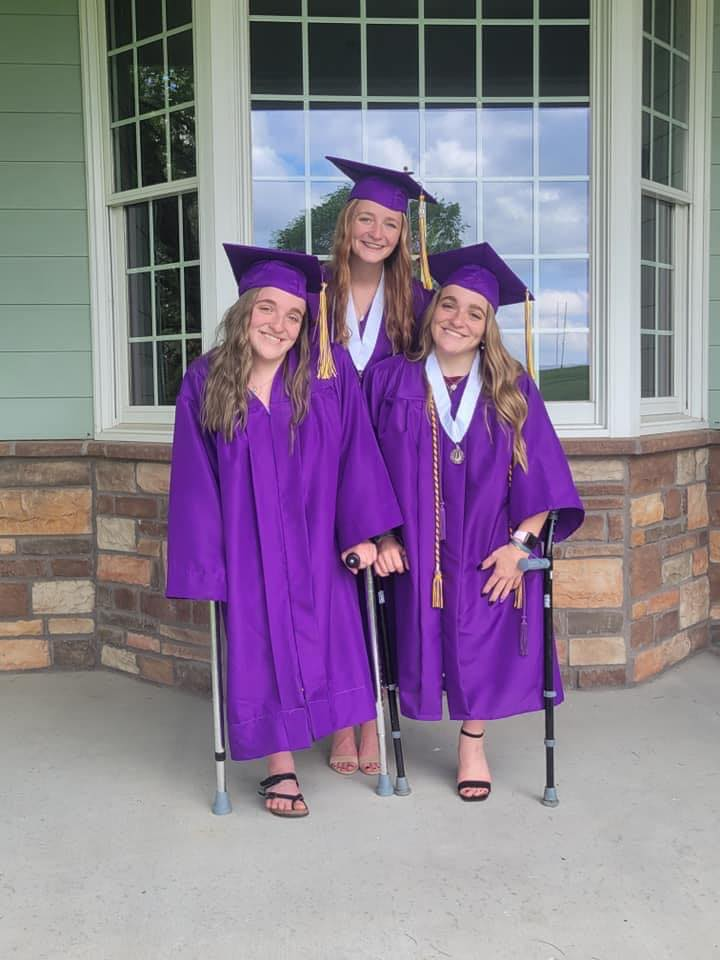 The three Garrison girls graduating