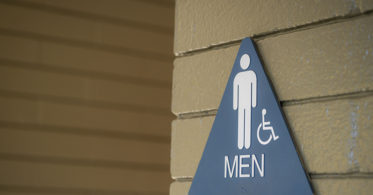 men's room symbol/sign