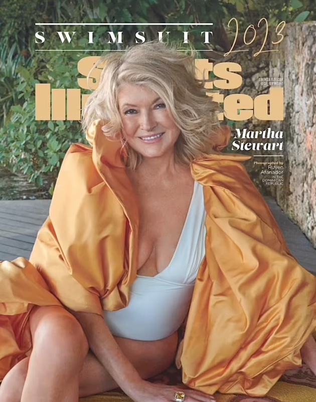 Martha Stewart on the cover of Sports Illustrated