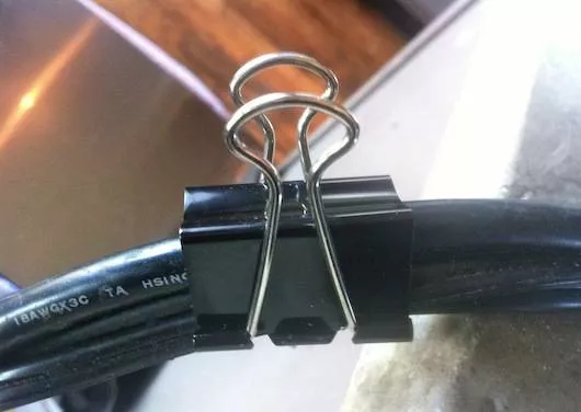 clever use for binder clips