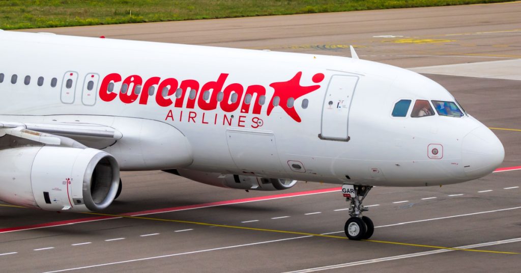 Corendon Airlines Airbus A320-231 passenger plane arriving at Eindhoven Airport. The Netherlands - October 12, 2019