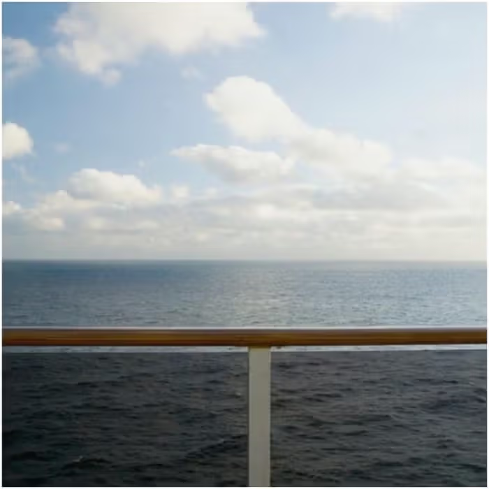 cruise ship view of ocean