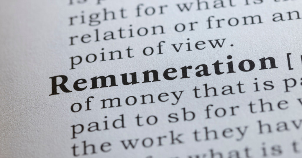 Dictionary word, Dictionary definition of Remuneration