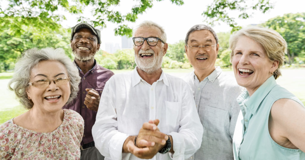 Group of Senior Retirement Friends Happiness Concept
