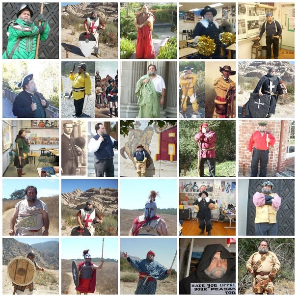 Collage of Chuck Olynyk's attires