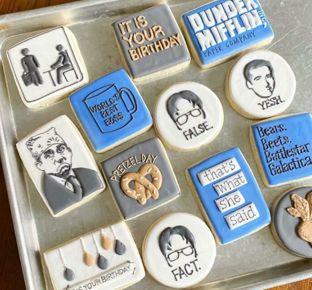 The Office themed cookies