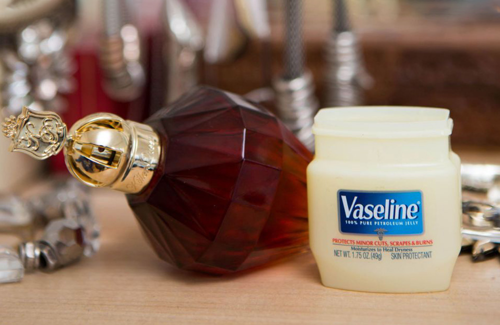 rather than investing in a new fragrance, apply a light layer of Vaseline on your wrists and neck before spritzing the scent. 