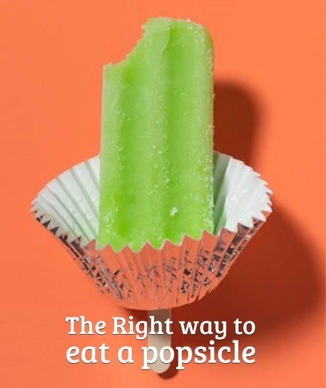 Desire a drip-free popsicle experience or want to avoid a messy situation, especially with kids? Insert the popsicle stick through a cupcake liner to catch the drips.