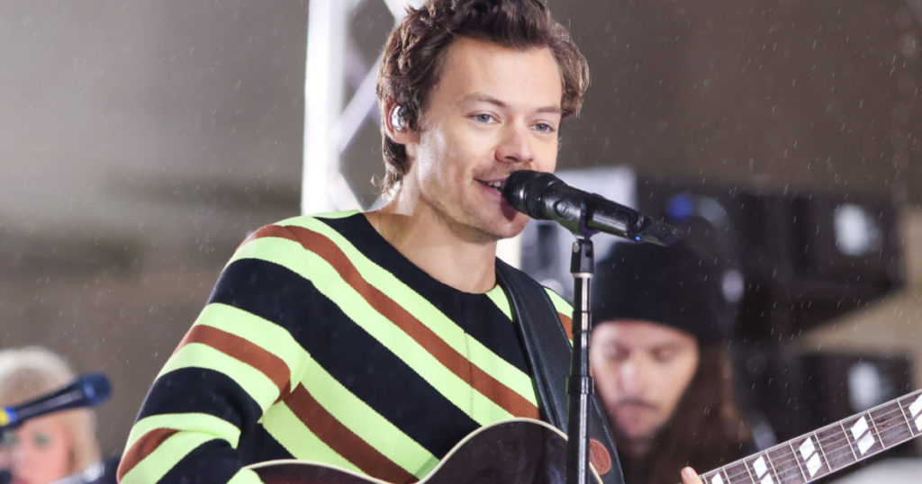 NEW YORK - MAY 19: Singer Harry Styles performs on NBC's "TODAY" Show at Rockefeller Plaza on May 19, 2022 in New York City.