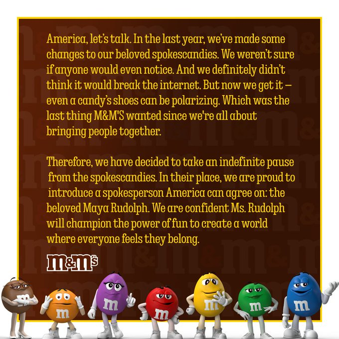 In a bold marketing move, M&M's, under the ownership of Mars, has opted to retire its iconic anthropomorphic candy spokespeople, a fixture in the brand's advertising for years. Stepping into this new era is Emmy-winning actress Maya Rudolph, poised to become the fresh face and voice of M&M's.
