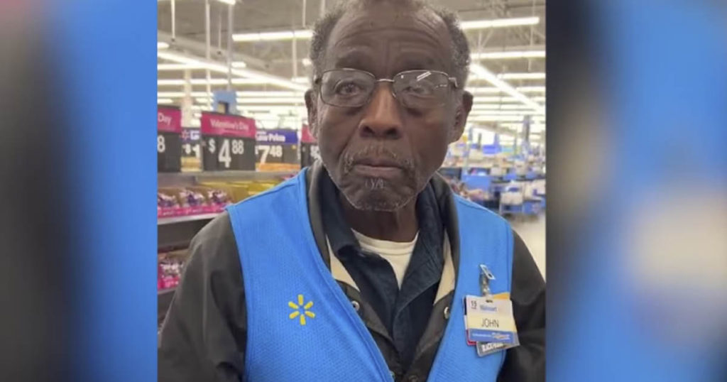 John Terry, a 76-year-old Walmart greeter in Monroe, Louisiana