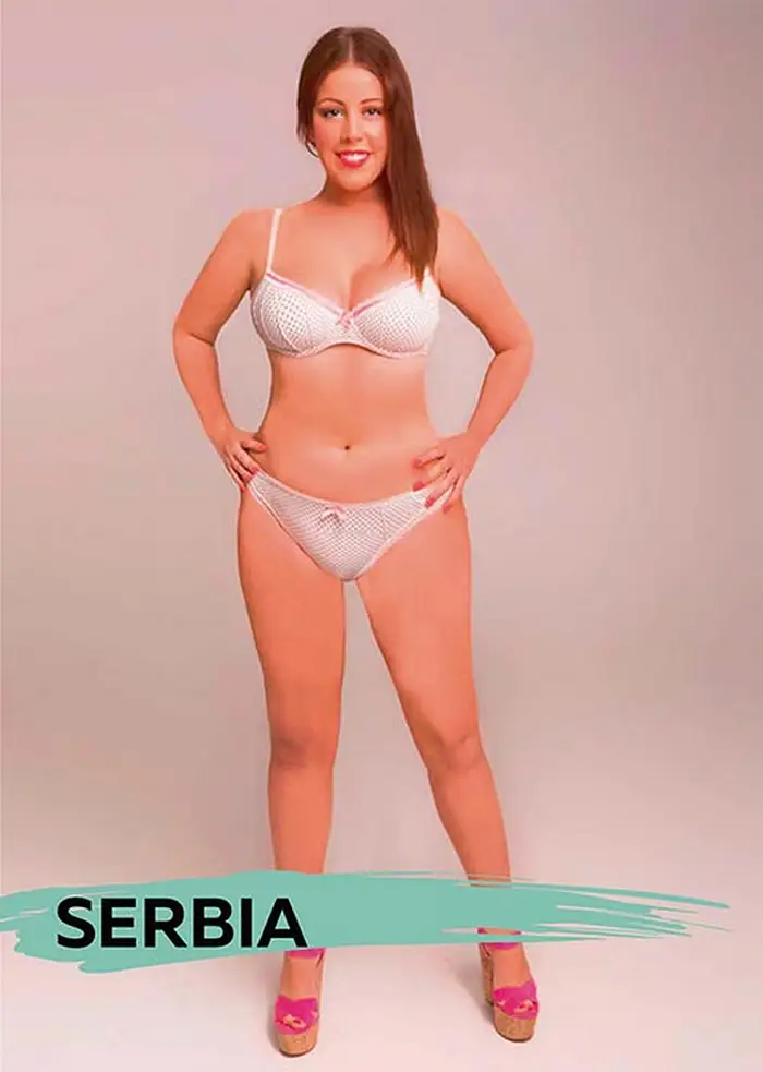 Serbia addressed both the model's body and face.