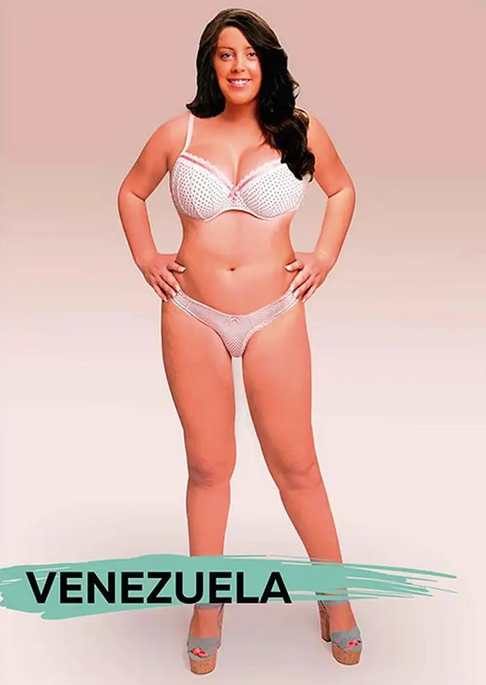 Venezuela Lightened her skin tone and gave her long, wavy dark hair.