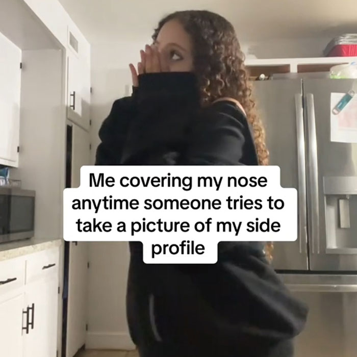 Teen discussing the nose cover trend