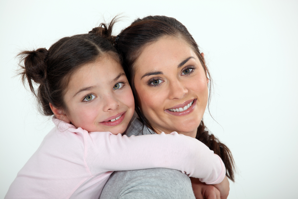 Mother daughter portrait
