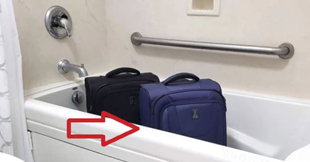Here’s Why You Should Put Your Luggage in the Bathtub Secret Life Of Mom