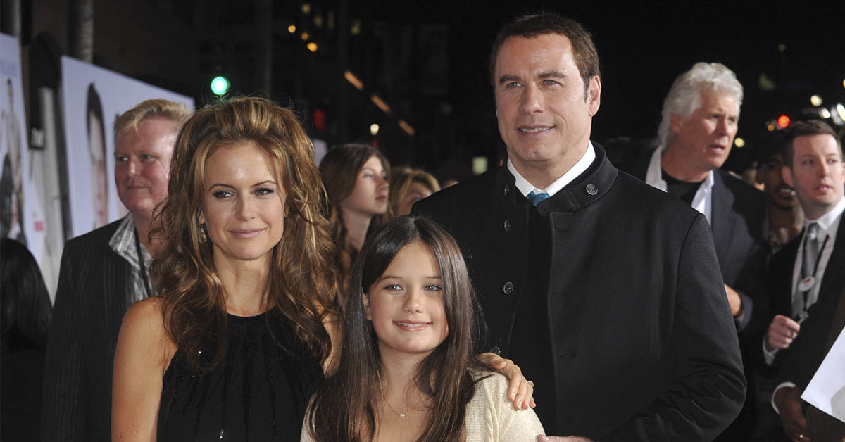 John Travolta with his family, including his daughter Ella Bleu Travolta