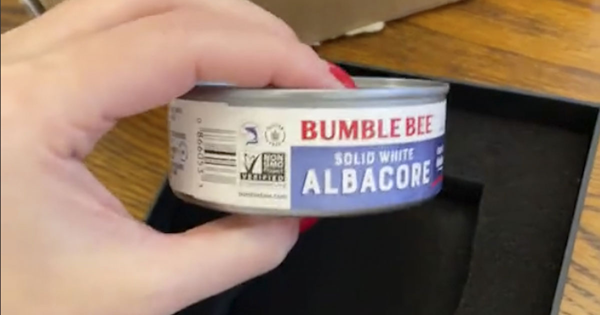 Woman Orders Fancy Item from Saks Fifth Avenue and Gets Can of Tuna