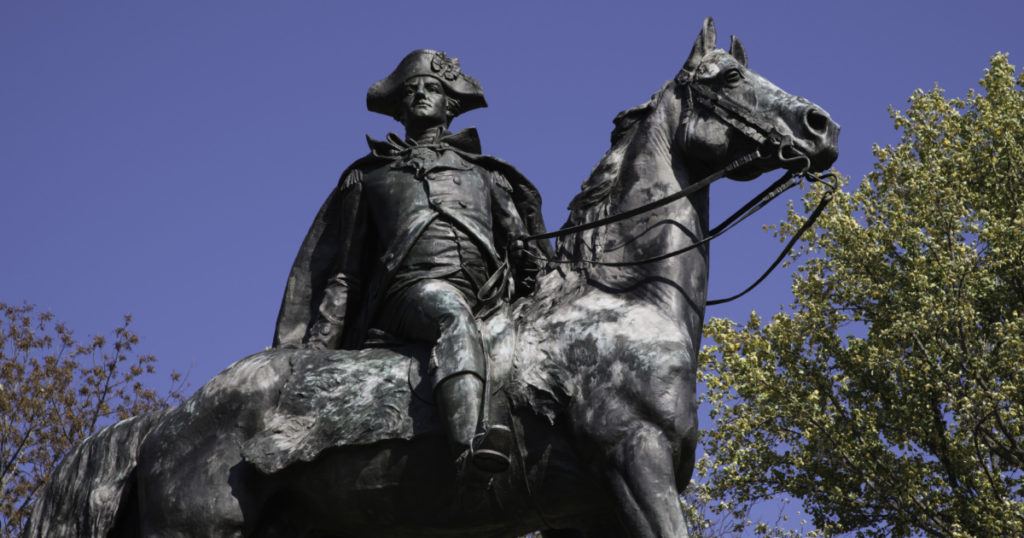 Anthony Wayne statue close up at Valley Forge National Historical Park by Henry K. Bush-Brown
