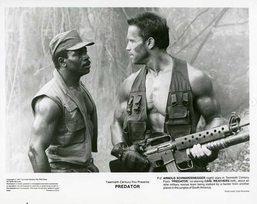 Carl Weathers will always be a legend. An extraordinary athlete, a fantastic actor, and a great person. We couldn’t have made Predator without him. And we certainly wouldn’t have had such a wonderful time making it. Every minute with him - on set and off - was pure joy. He was the type of friend who pushes you to be your best just to keep up with him. I’ll miss him, and my thoughts are with his family. - Arnold Schwarzenegger