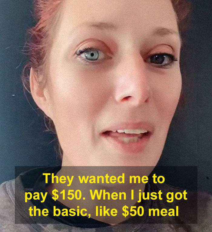 Remiandaryan explaining how she was asked to pay for much more than she had.