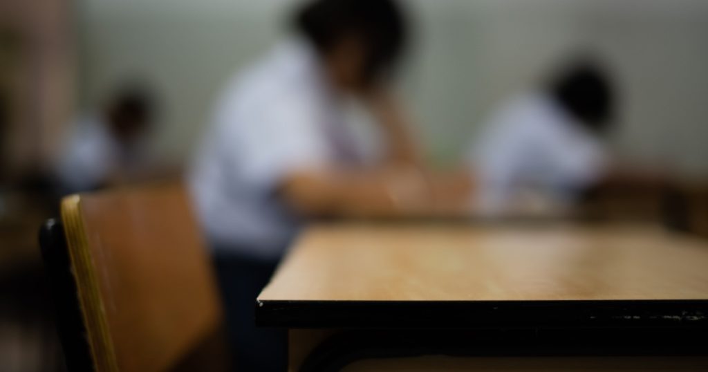 High school student absent from examination