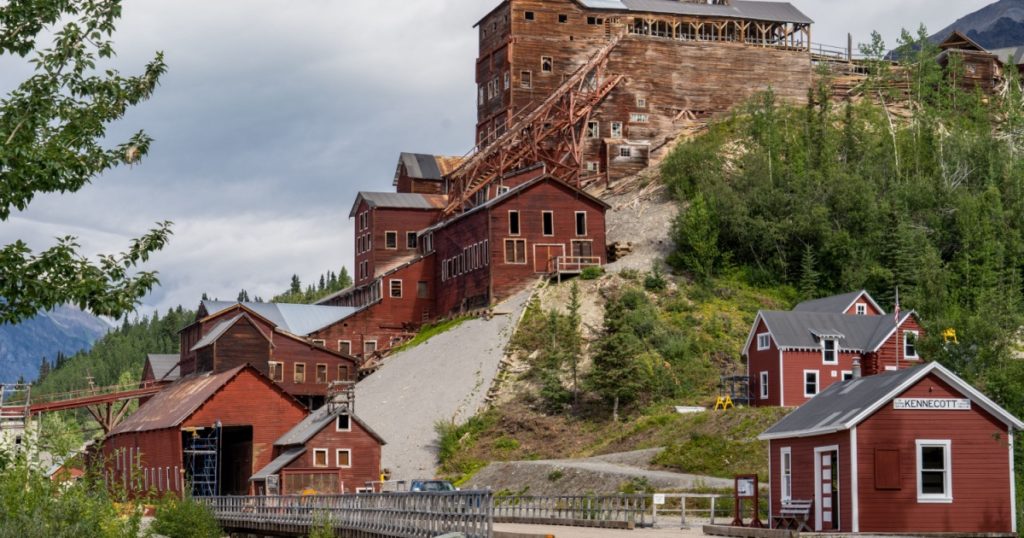 Kennicott Mine in McCarthy Alaska is an abandoned copper mine and UNESCO world heritage site