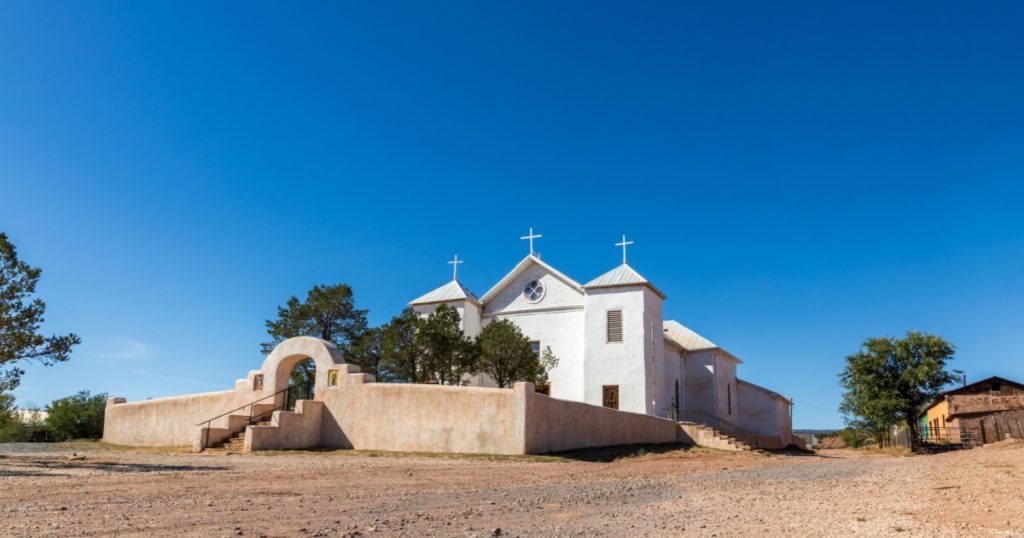 Historic San Miguel del Vado Church in New Mexico