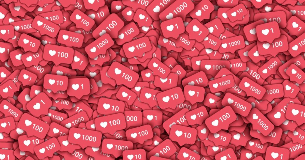 Vector Background 3D Like Counter Icons. Illustration for Social Network. Rating Scale Design Elements for Web, Apps, Advertisement, CEO and other