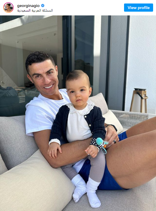 Ronaldo and baby instagram
