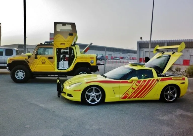 Meet the Corvette and Hummer, the swift responders to civil emergencies in Dubai.
