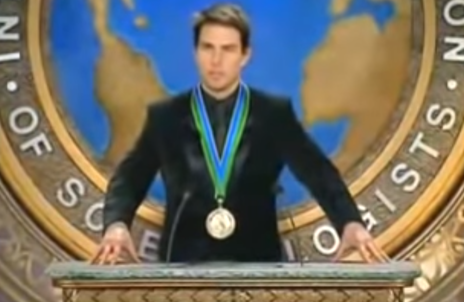 In 2004, Tom Cruise received an award from the Church of Scientology. 