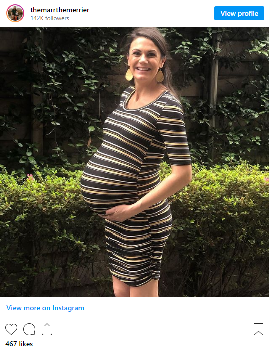 Instagram photo, very pregnant