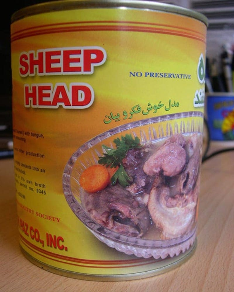 canned Sheep Head