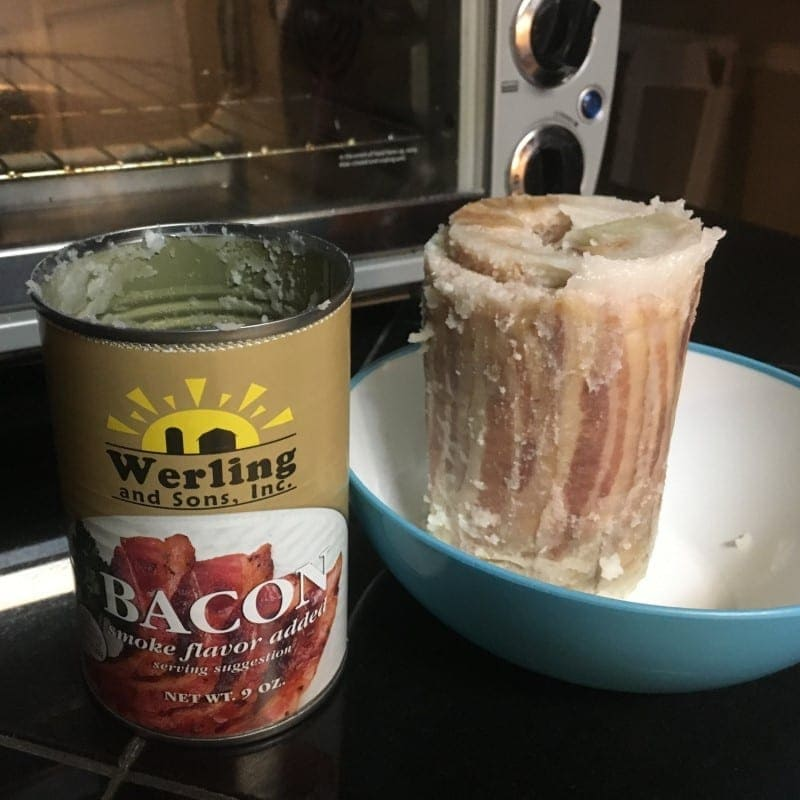 Canned food Bacon